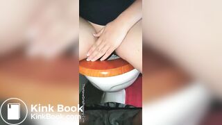 Good View of Girl Pooping