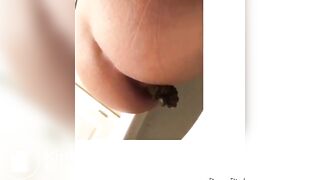 Huge poop from her ass