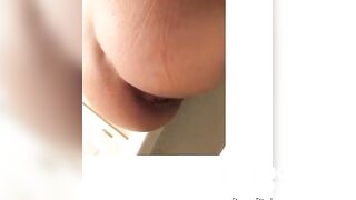 Huge poop from her ass