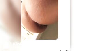 Huge poop from her ass