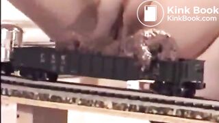 Shit on a train
