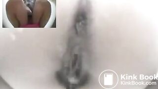Scat pooping in the toilet 02