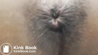 ebony sexy playing dildo scat