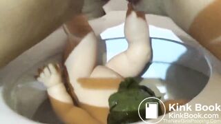 Angie dump on a doll