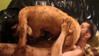 Scat Couple - Filthy teens do it all!