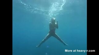 Underwater scat plus anal fist