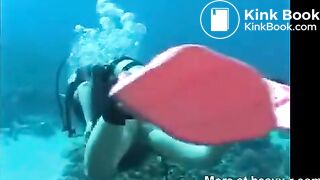 Underwater scat plus anal fist