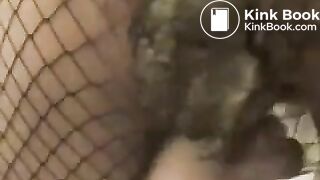 Pooping in Fishnet Tights