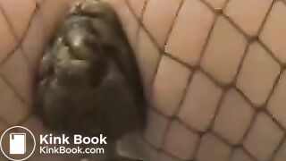 Pooping in Fishnet Tights