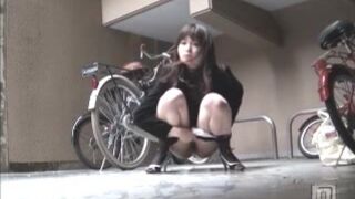Japanese girl pooping outdoors - part 2
