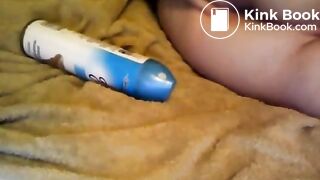 Granny masturbating and eating shit.