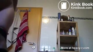 Pregnant girl shitting for us