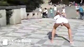 Girls shit in public