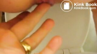Wife poops in husbands hands