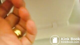 Wife poops in husbands hands