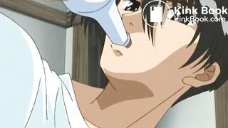 Purple Hair Lady gets an enema[Scat Hentai]