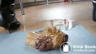 Beautiful black shitting and pissing