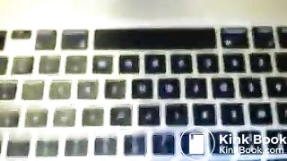 skinny white girls hard dildo causes her to shit n accidentally goes into v