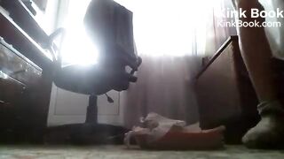 Russian girl shitting quickly