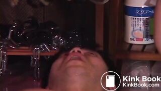 Mistress pissing and shitting on her slave