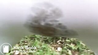 Another pair of white leggings becomes the victim