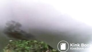 Another pair of white leggings becomes the victim