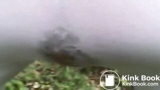 Another pair of white leggings becomes the victim