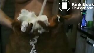 Pantyhose poop and smear