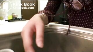 Pooping in the sink - video 2
