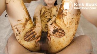 jap wife fucking and then shitting and smearing