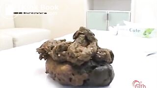 Woman eats, then defecates - part 3