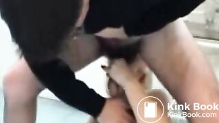 Cathy private show scat eating