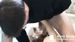 Cathy private show scat eating