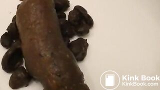 Close-up pooping - video 3