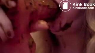 she sucks shitty dildo