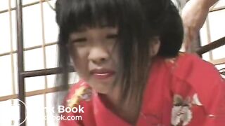 Two geisha women in lesbian scat play - part 2