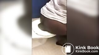 Black guy pooping