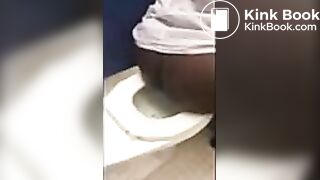 Black guy pooping