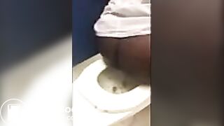 Black guy pooping