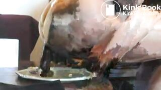 A plate full of turd