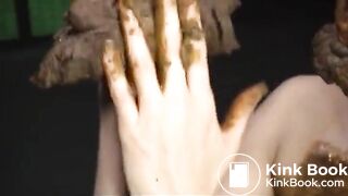 Girl playing with her shit 2