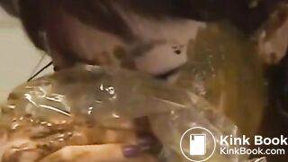 Japanese lesbians pooping