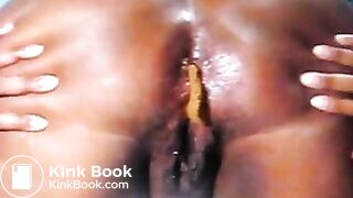 Black girl shitting - video 2
