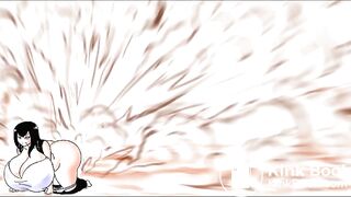 Girl farts and shits