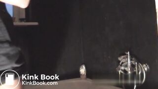 Woman shitting and pissing in the bathtub