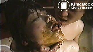 Asian Gets Her Shit Smeared On Her Face