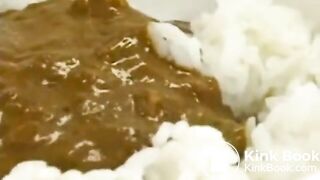 Asian Eats Shit From A Bowl