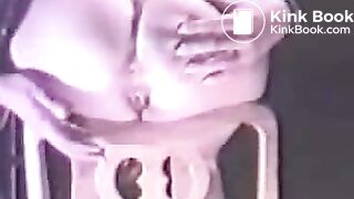 Mature babe poops two massive turds!!