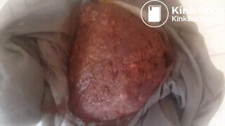 blonde grey pantyhose poop