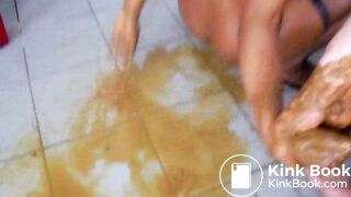 ebony scat slave - video 2